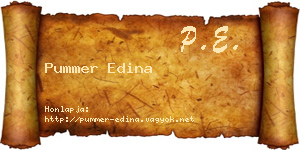Pummer Edina névjegykártya